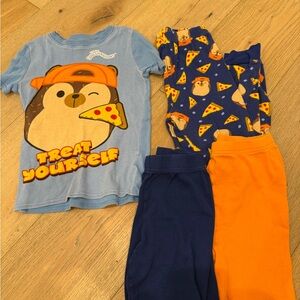 Kids' Squishmallows Pajama Set size 10 with  Pizza Print